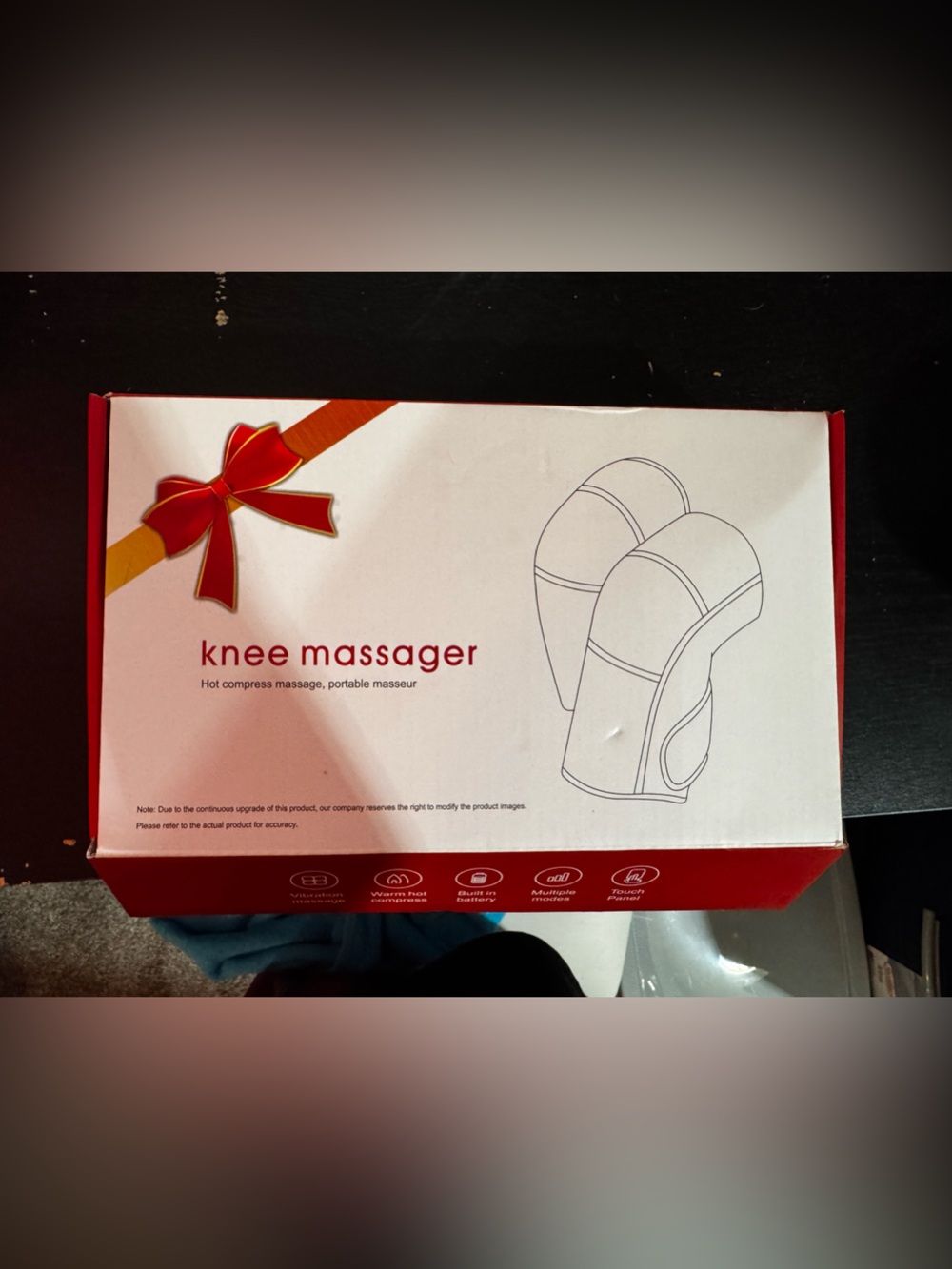 Knee Massager Hot Compress for Kids - Red